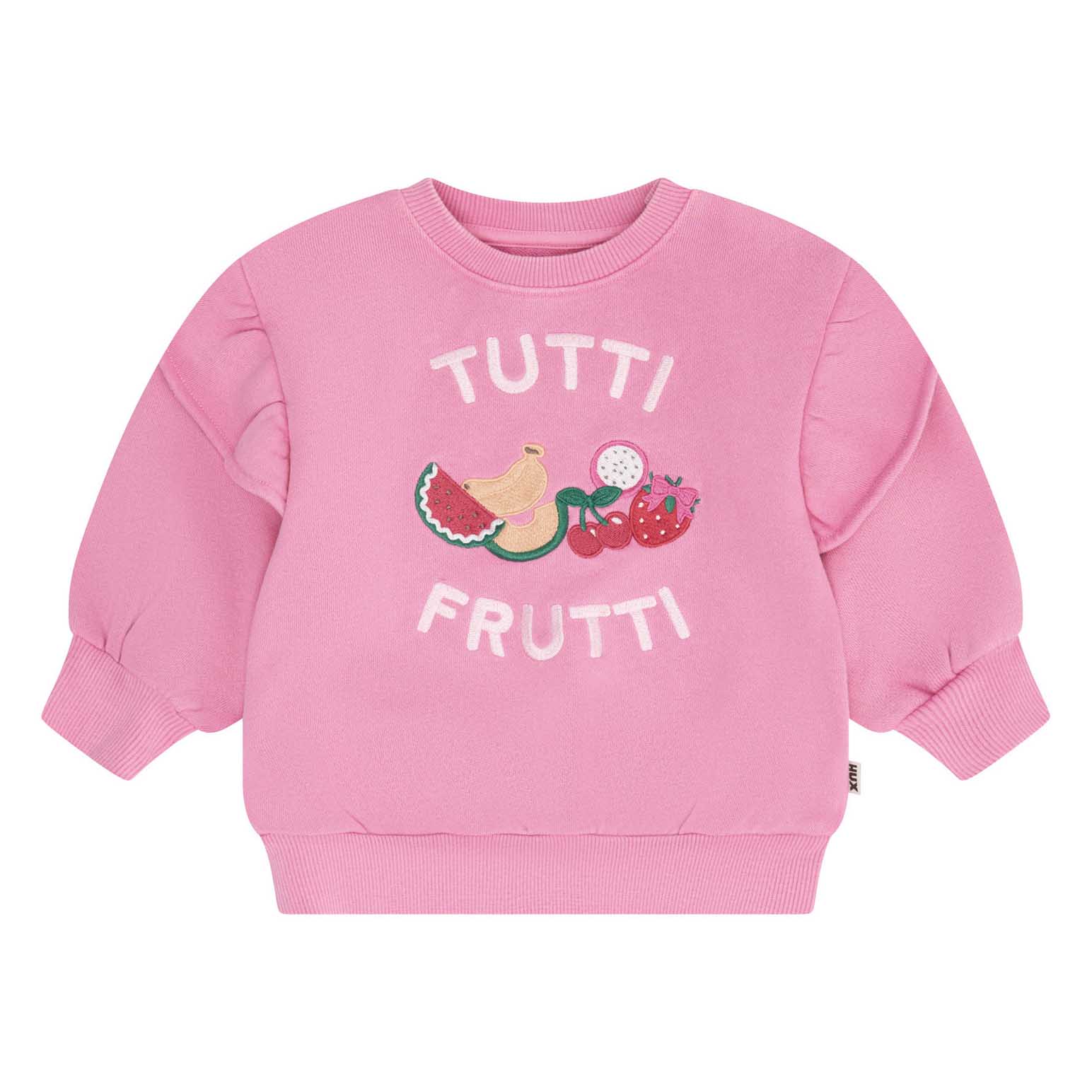 Huxbaby Tutti Frutti Frill Drop Shoulder Sweat 3-5Y